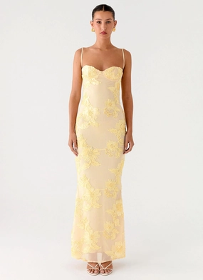 Fit Clean That Girl Maxi Dress - Lemon