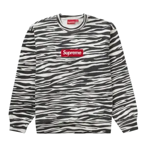 Supreme Box Logo Crewneck 'Zebra' (FW22)