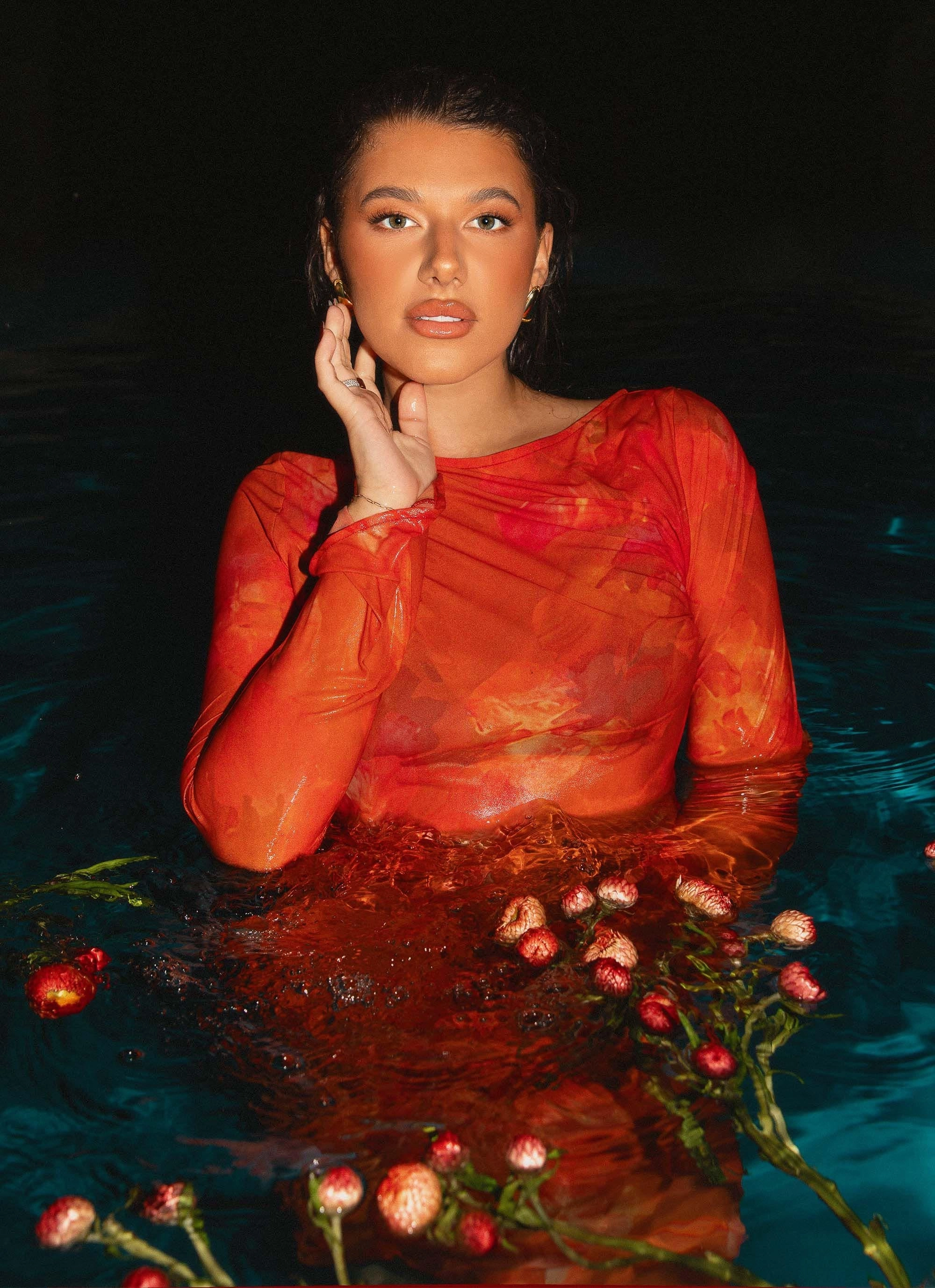 Lorde Maxi Dress - Amber Cool Tone Airy Movement