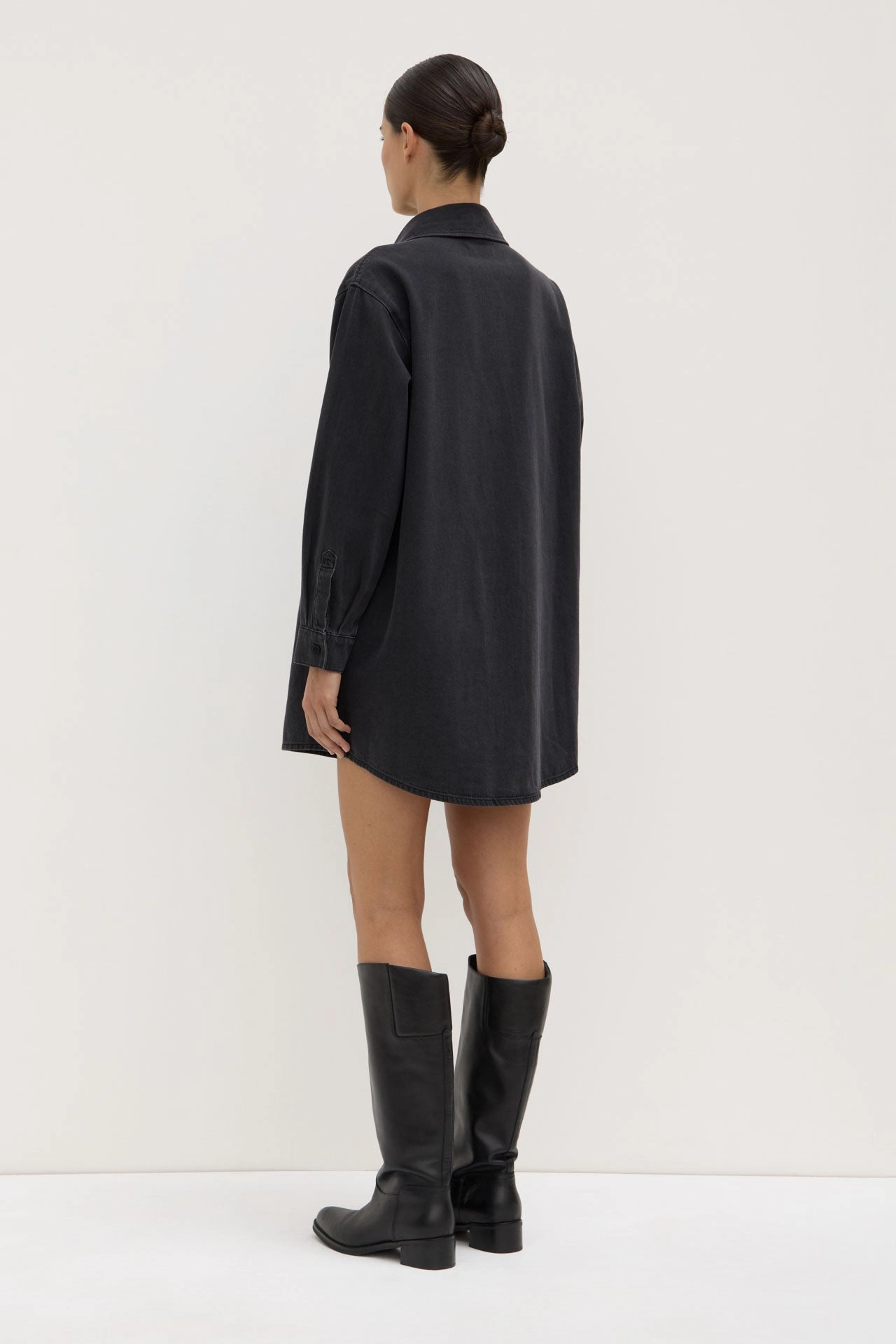 City Rhythm Athena Denim Shirt Dress