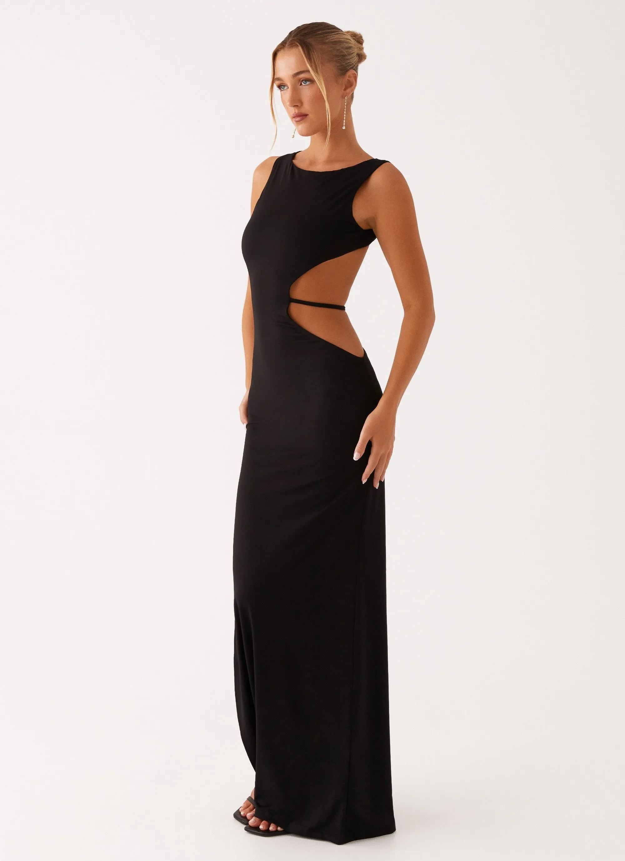 Sutton Maxi Dress - Black Bold Mood