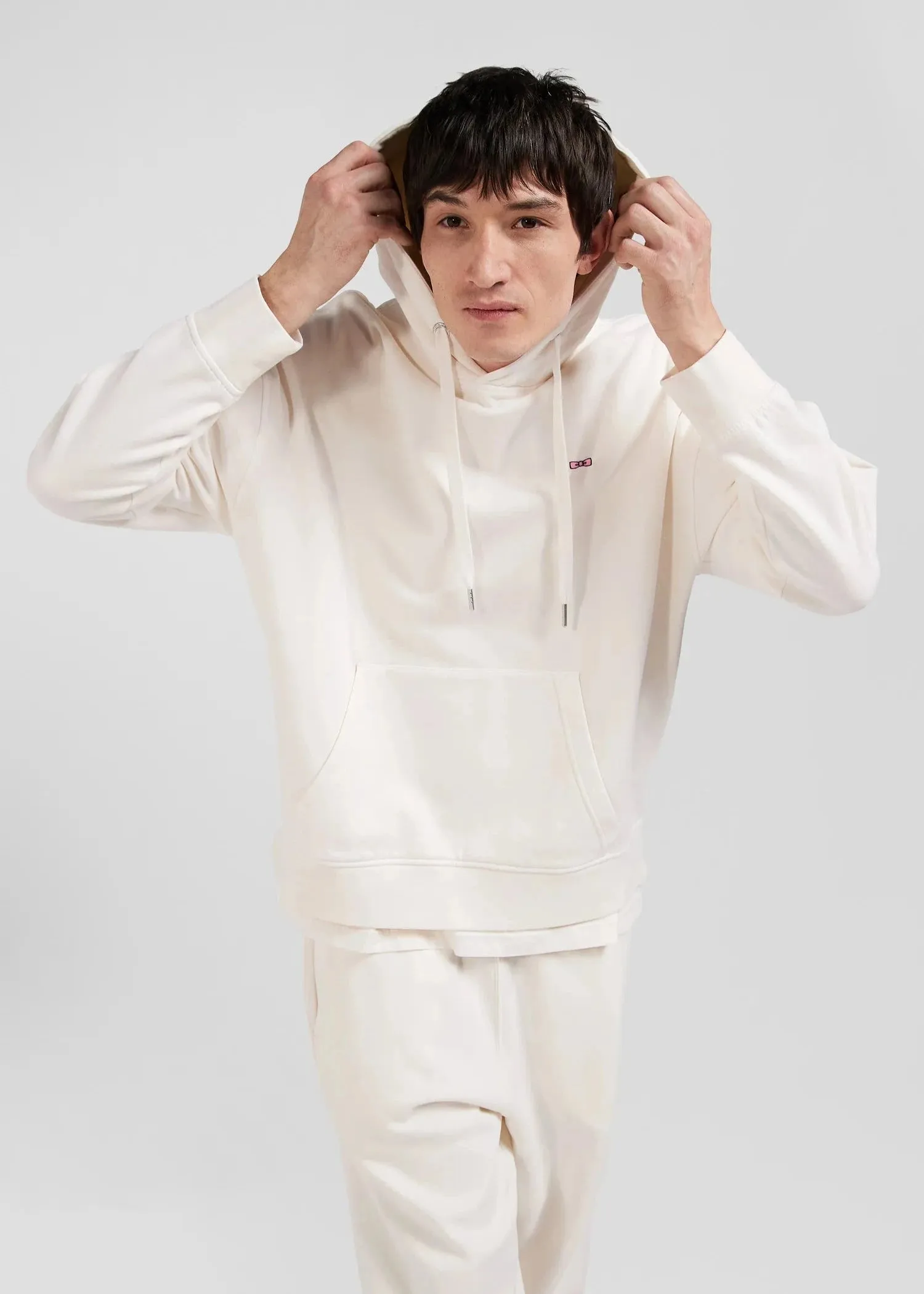 Sweat à capuche Eden Park beige