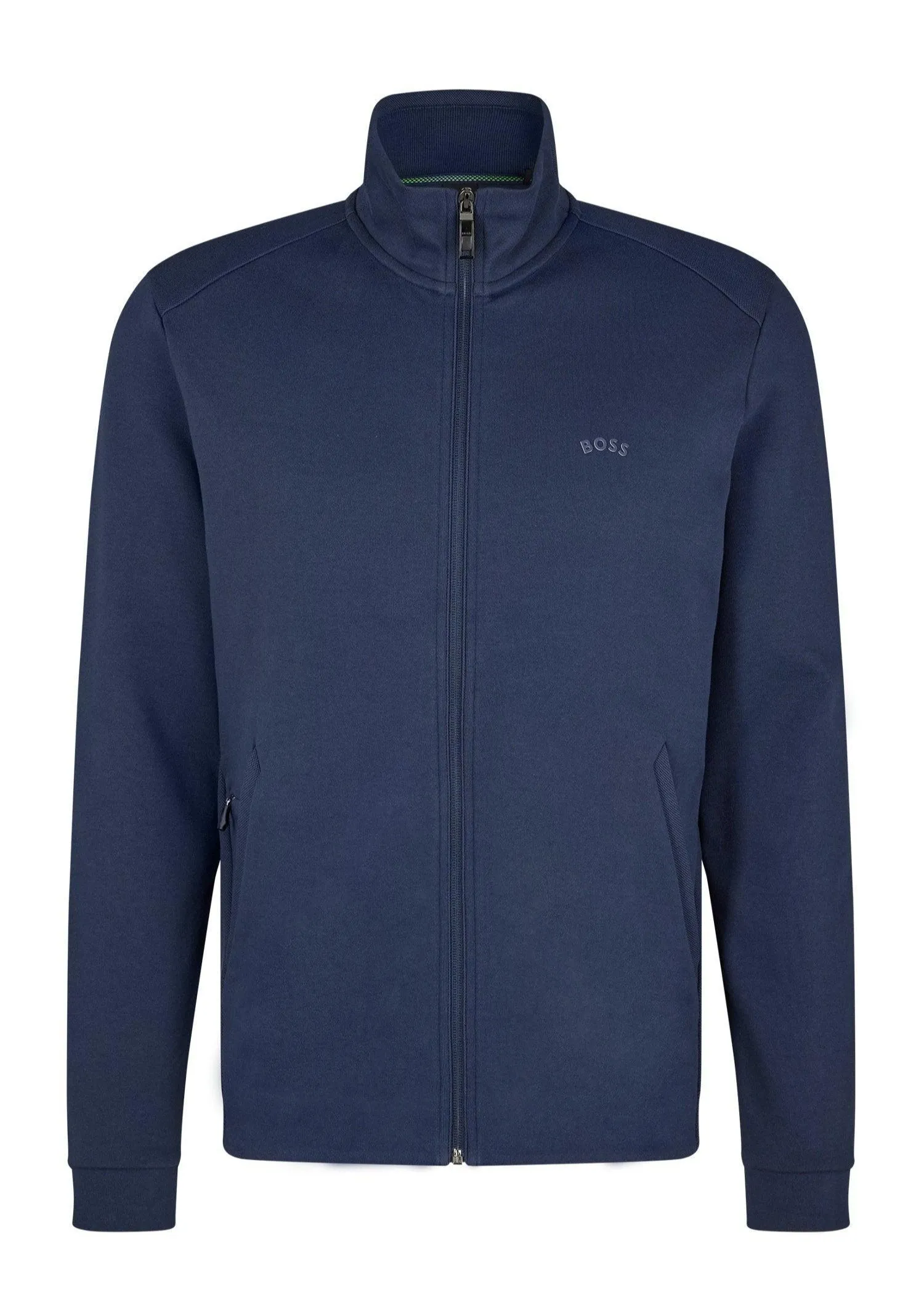 Sweat zippé à col montant BOSS marine