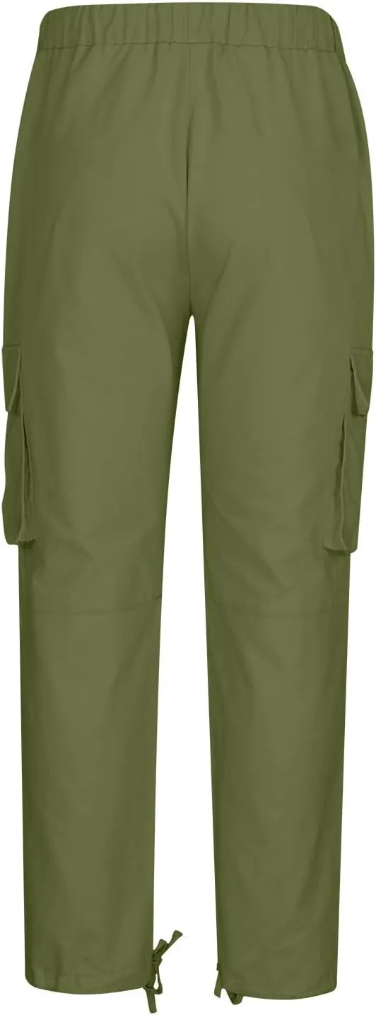 Sweatpants for Men Fashion Casual Solid Plaid Pocket Spaghetti Strap Cargo Pants Trousers for Men Plus Size