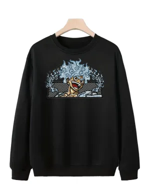 Sweatshirt Anime One Piece Black