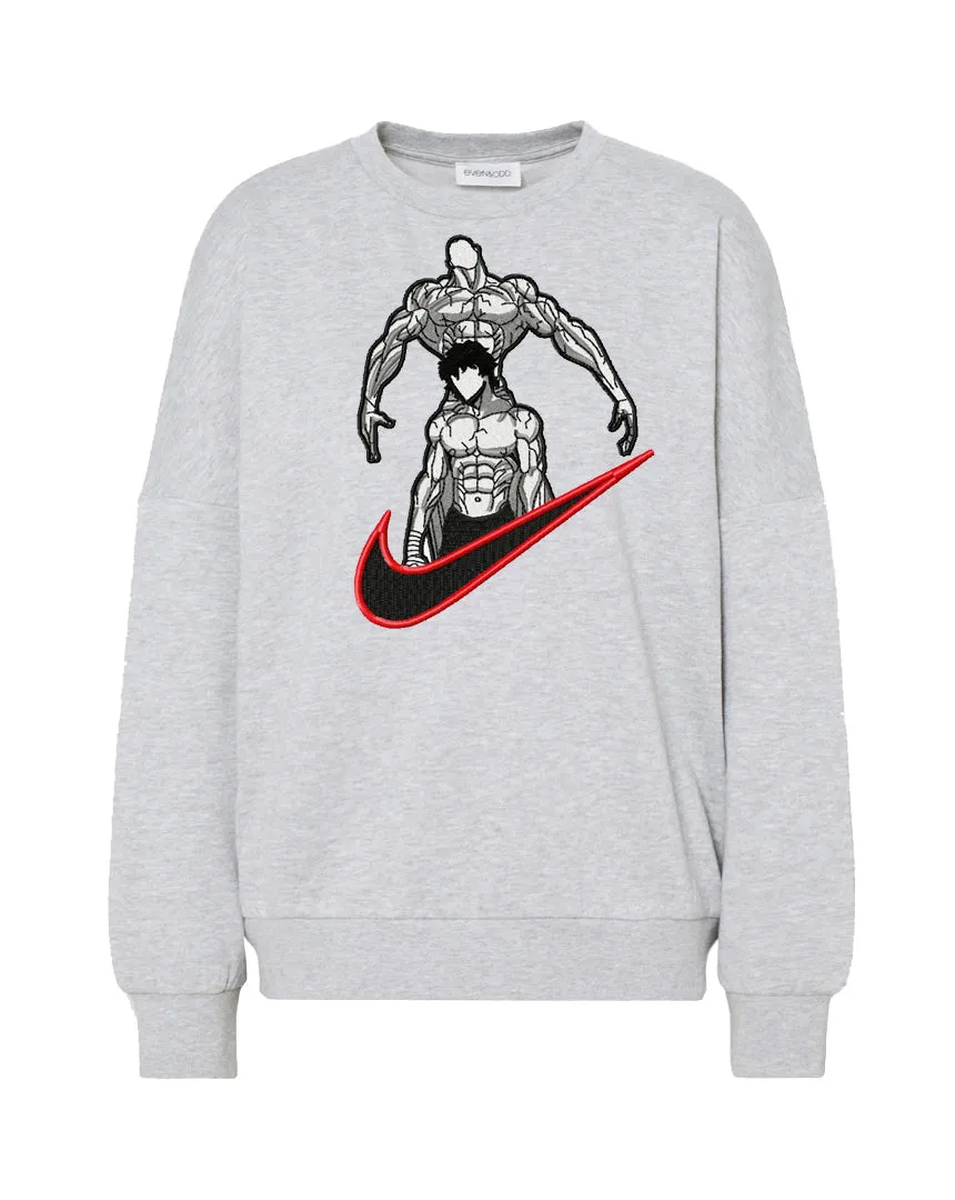 Sweatshirt Gym Baki 2 Grey