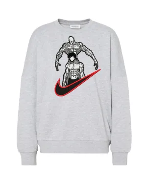 Sweatshirt Gym Baki 2 Grey