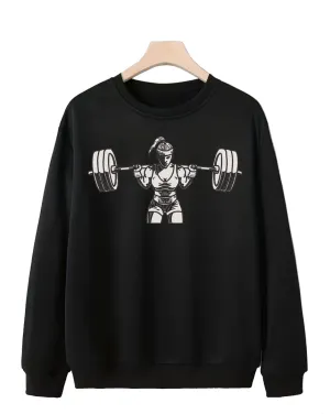 Sweatshirt Gym Female 2 Black