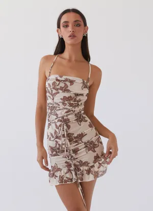 Sweet Intentions Mini Dress - Hazel Bloom Coffee Break