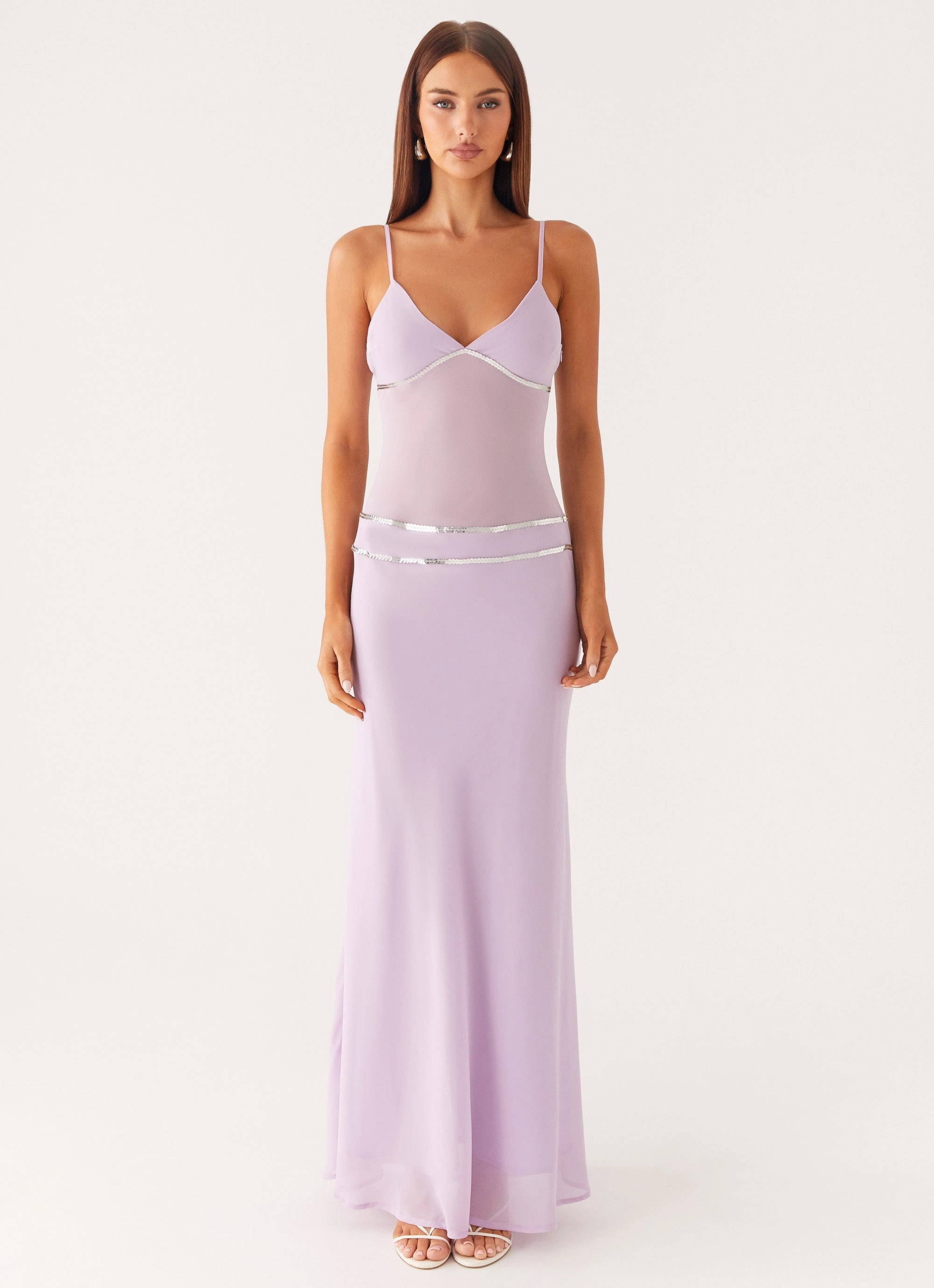 Trendy midi dress Texture Flow Sweet On You Maxi Dress - Lavender