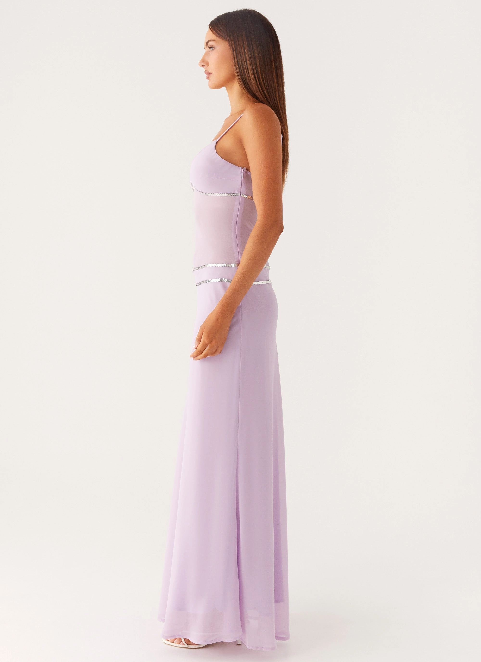 Light And Airy Classic Cut Sweet On You Maxi Dress - Lavender