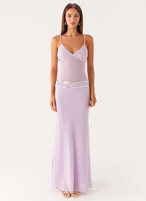 Trendy midi dress Texture Flow Sweet On You Maxi Dress - Lavender