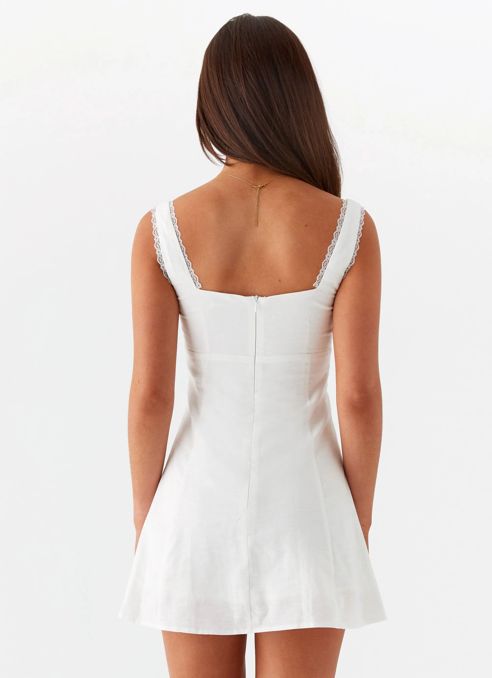 Classic Grace Rowena Mini Dress - White