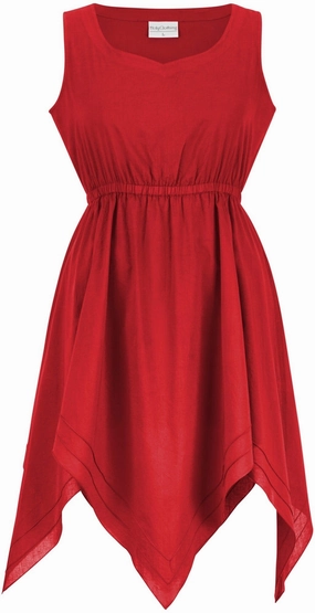 Drawstring-Closure Chic Comfort Robyn Midi Chemise Limited Edition Poppy Red