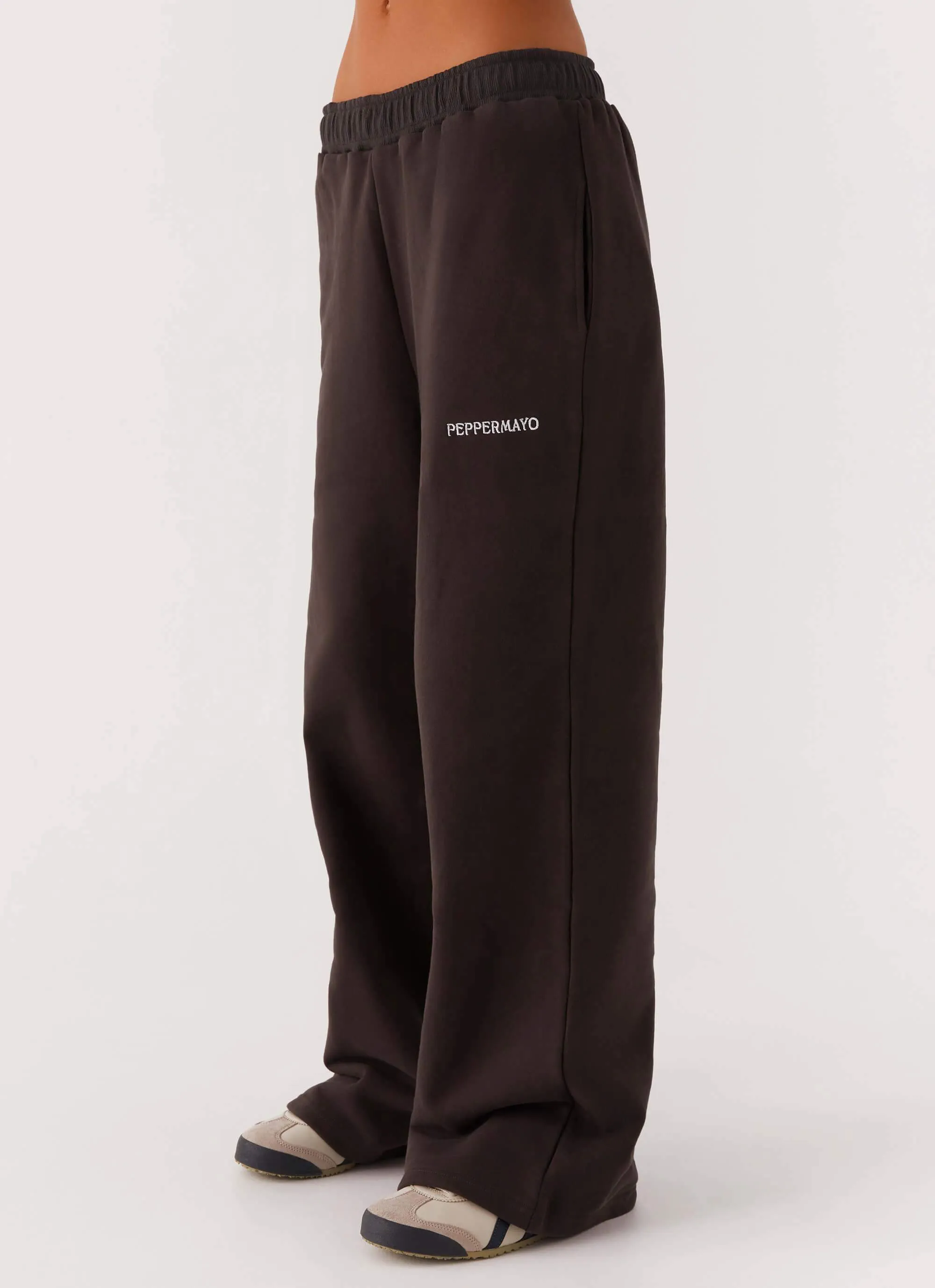 Signature Sweatpants - Charcoal Contrast Stitch Accent