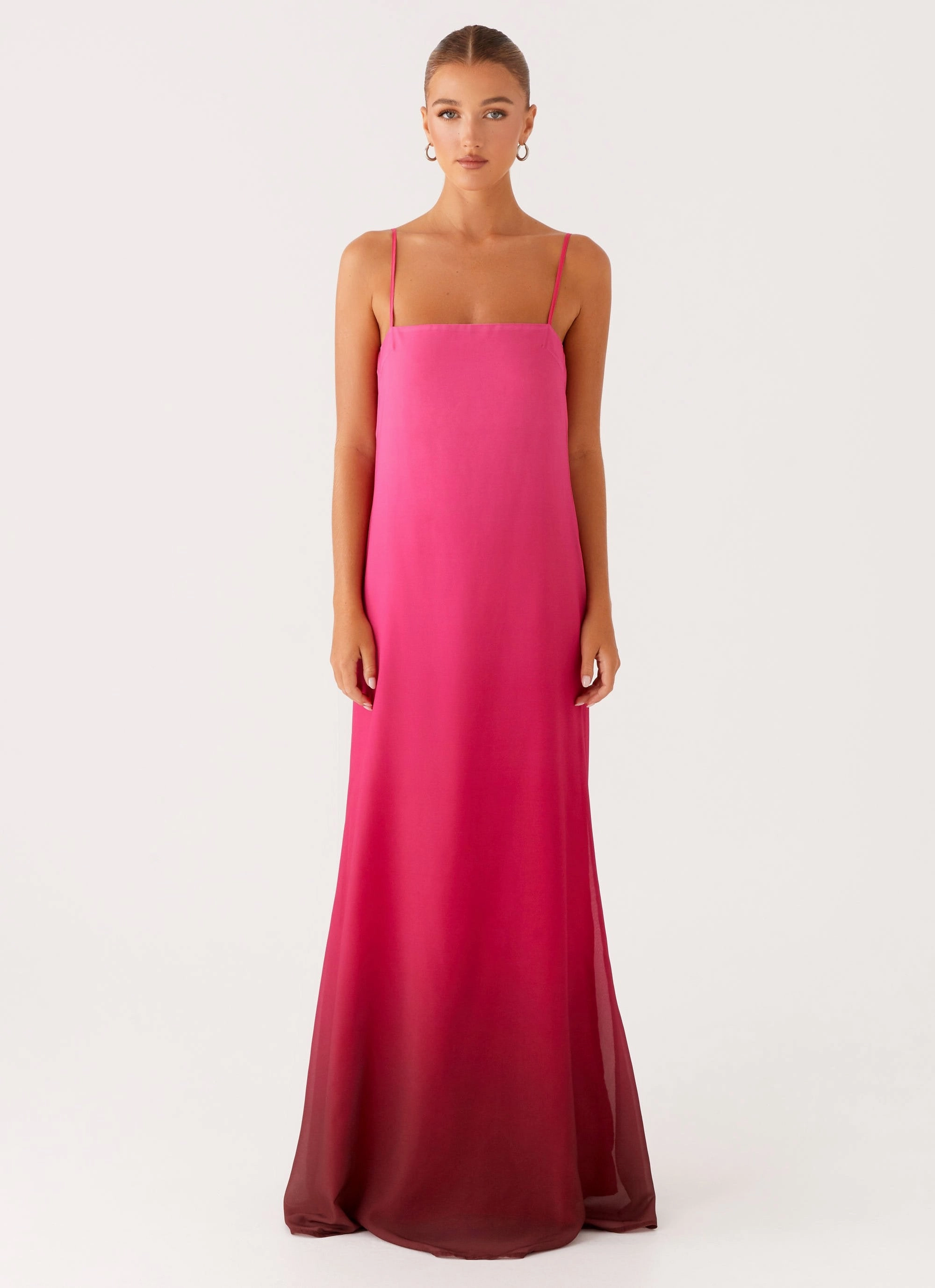 Marianne Maxi Dress - Fuchsia Gradient Airy Base