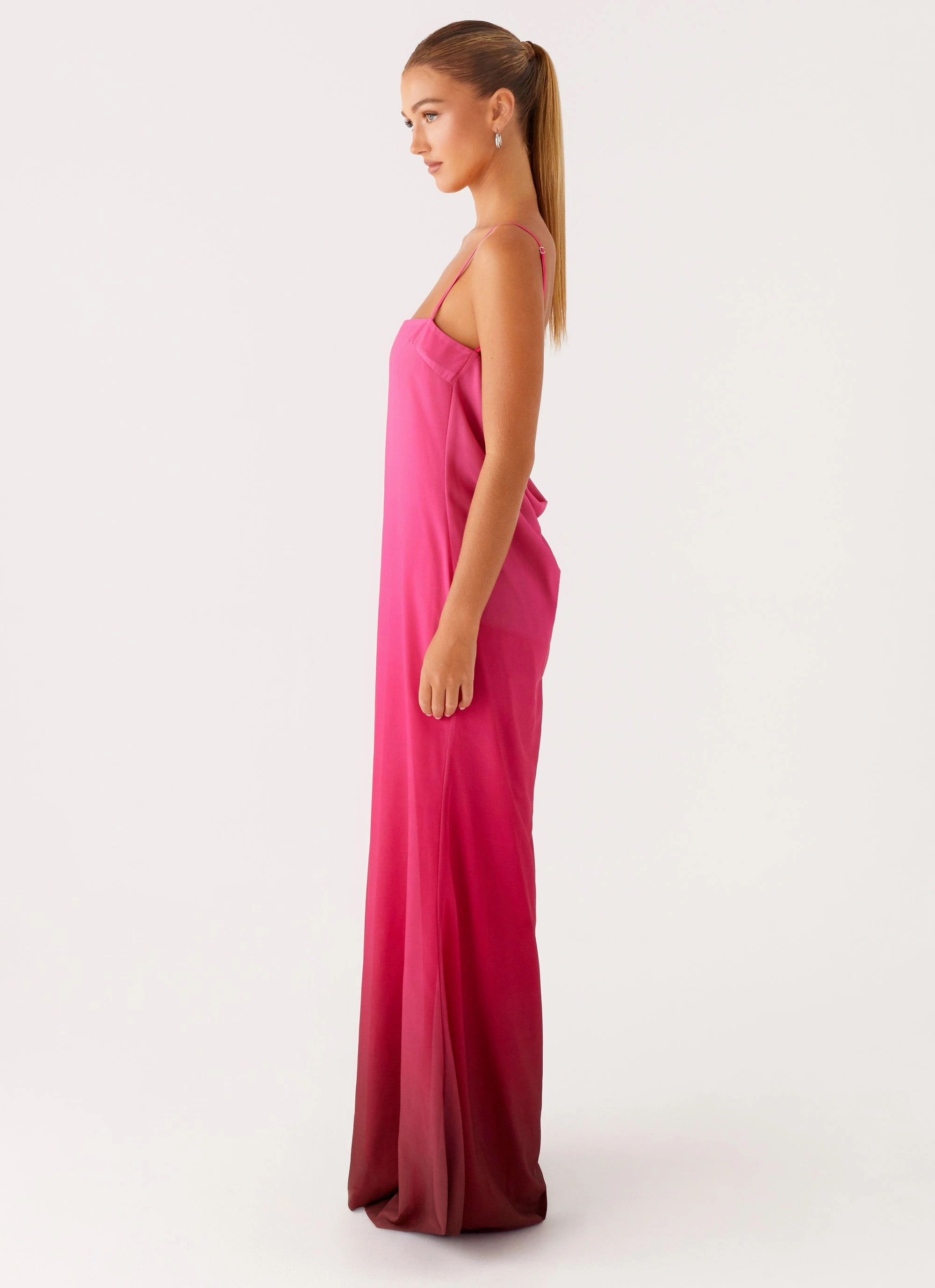 Timeless Wear Smooth Look Marianne Maxi Dress - Fuchsia Gradient