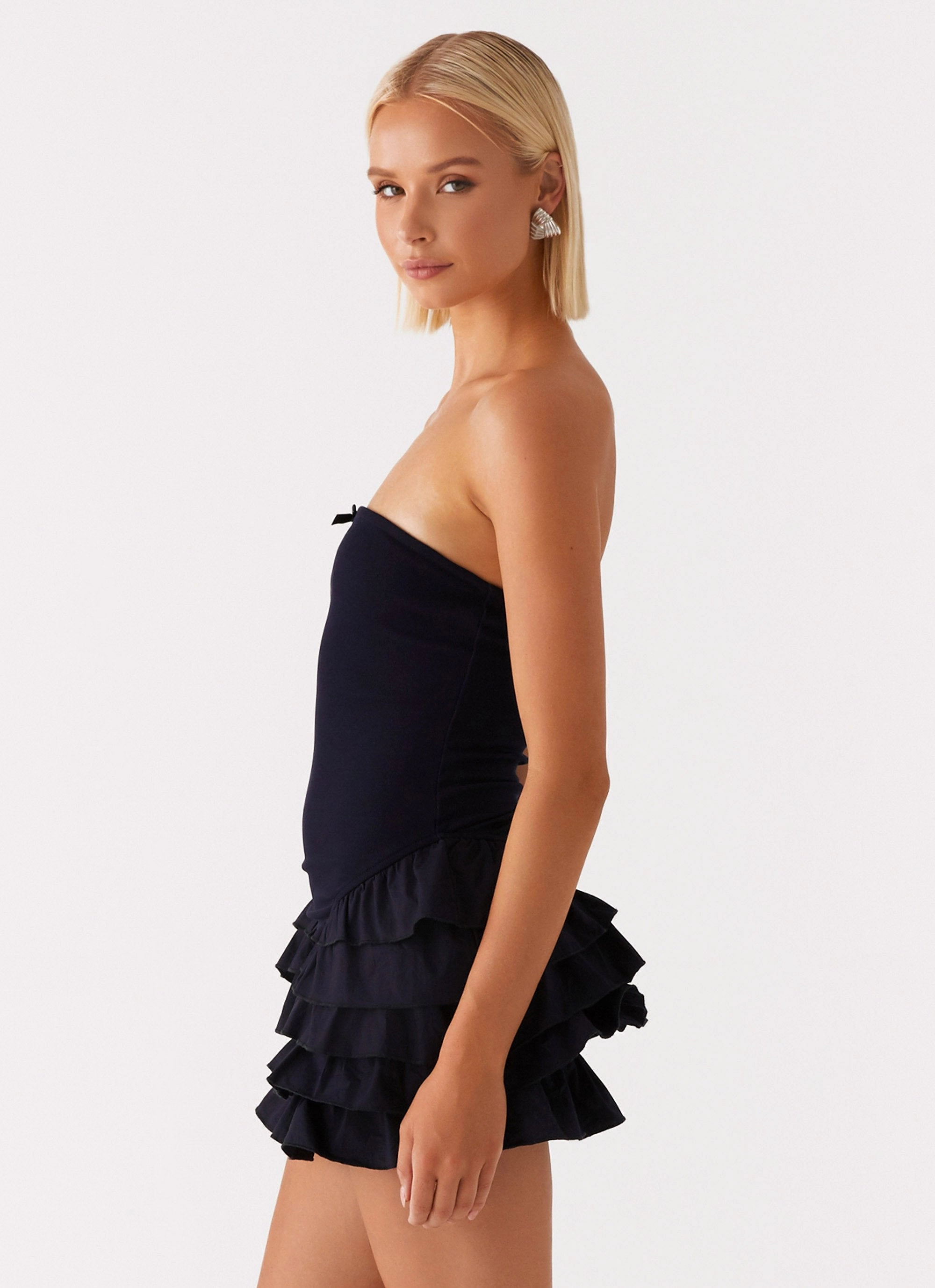 Soft Flow Modern Fit Tamay Mini Dress - Navy