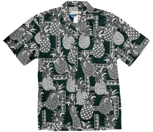Tapa Pineapple Green Hawaiian Shirt
