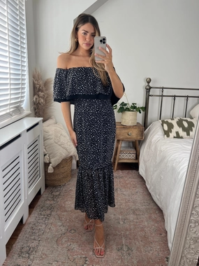 Tara Bandeau Dress / Mono Spot Perfect Fit Look Moment Soft