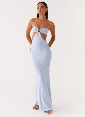 Polished Motion Calm Style Tatiana Maxi Dress - Blue