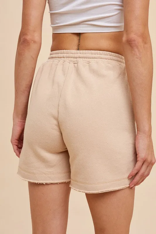 Taupe Terry Sweat Shorts