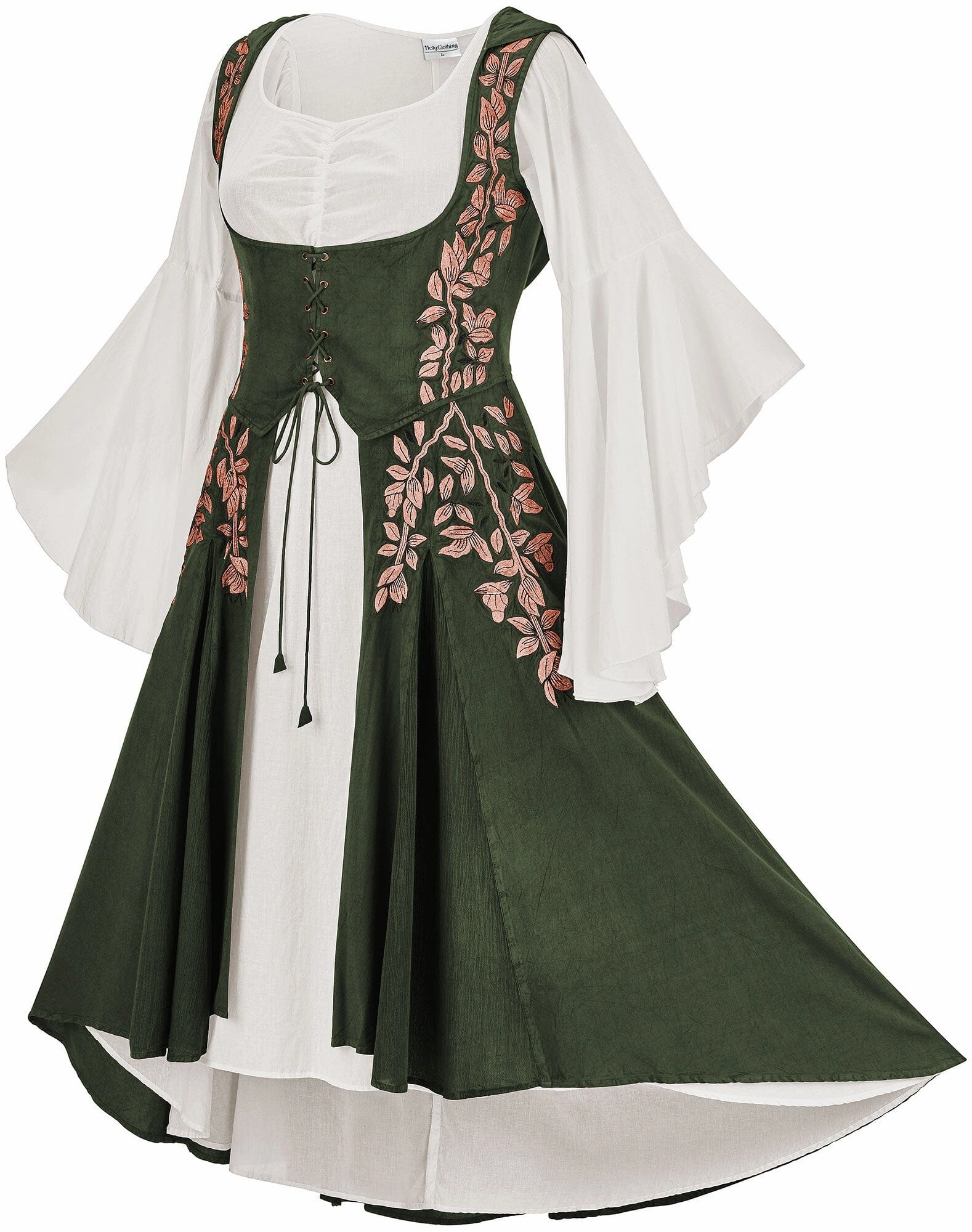 Subtle Drape Color Glow Tauriel Maxi Set Limited Edition Moss Green