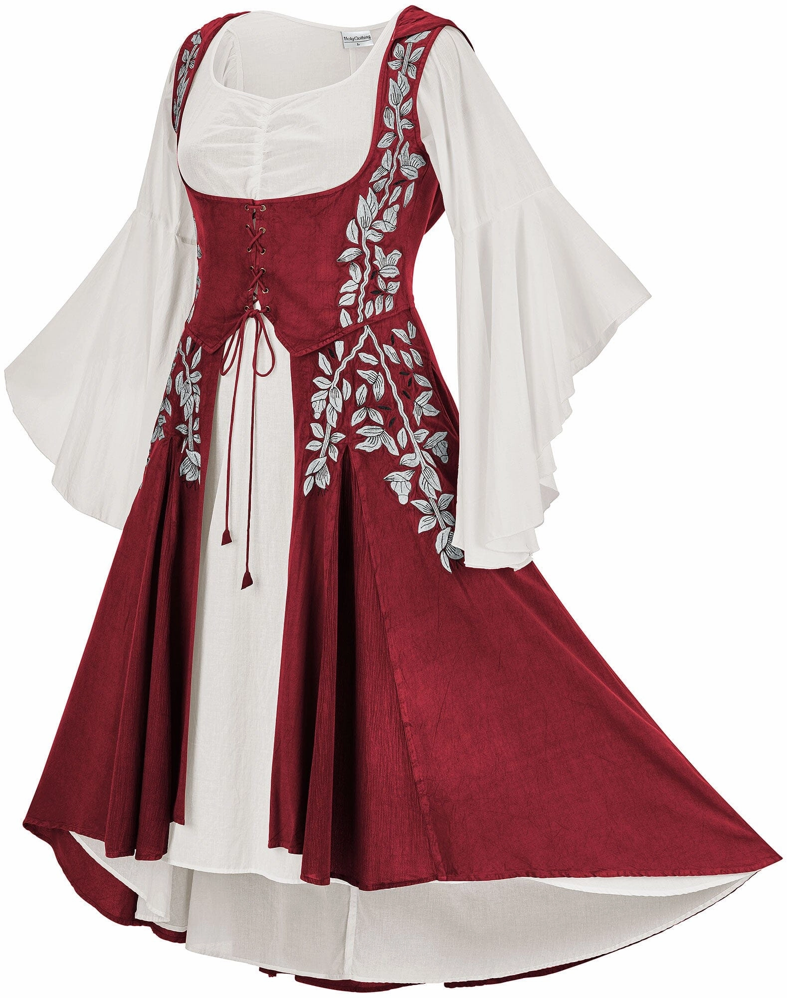 Casual Smart Tauriel Maxi Set Silver Embroidery