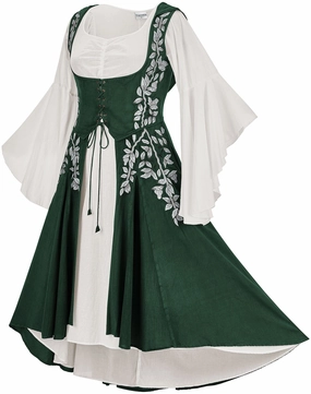 Tauriel Maxi Set Silver Embroidery windproof Summer Ready