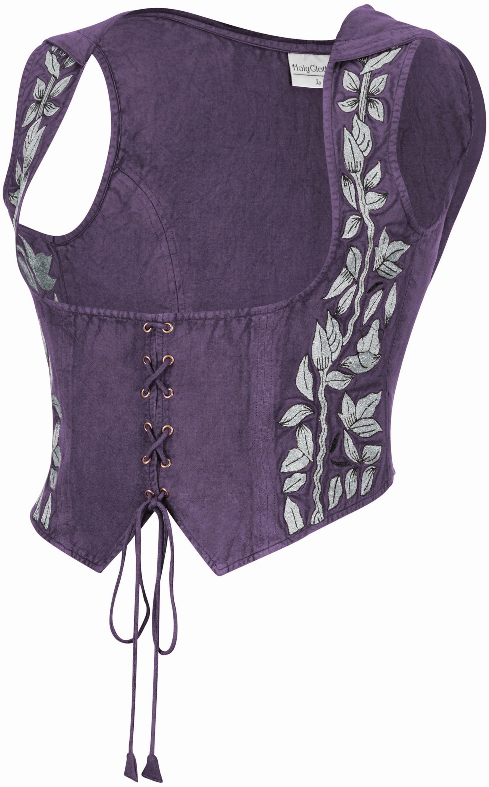Tauriel Top Limited Edition Midnight Lavender Silver Embroidery Torsion Support Structure