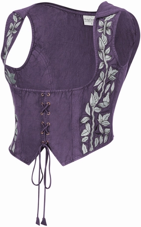High Durability Material Tauriel Top Limited Edition Midnight Lavender Silver Embroidery