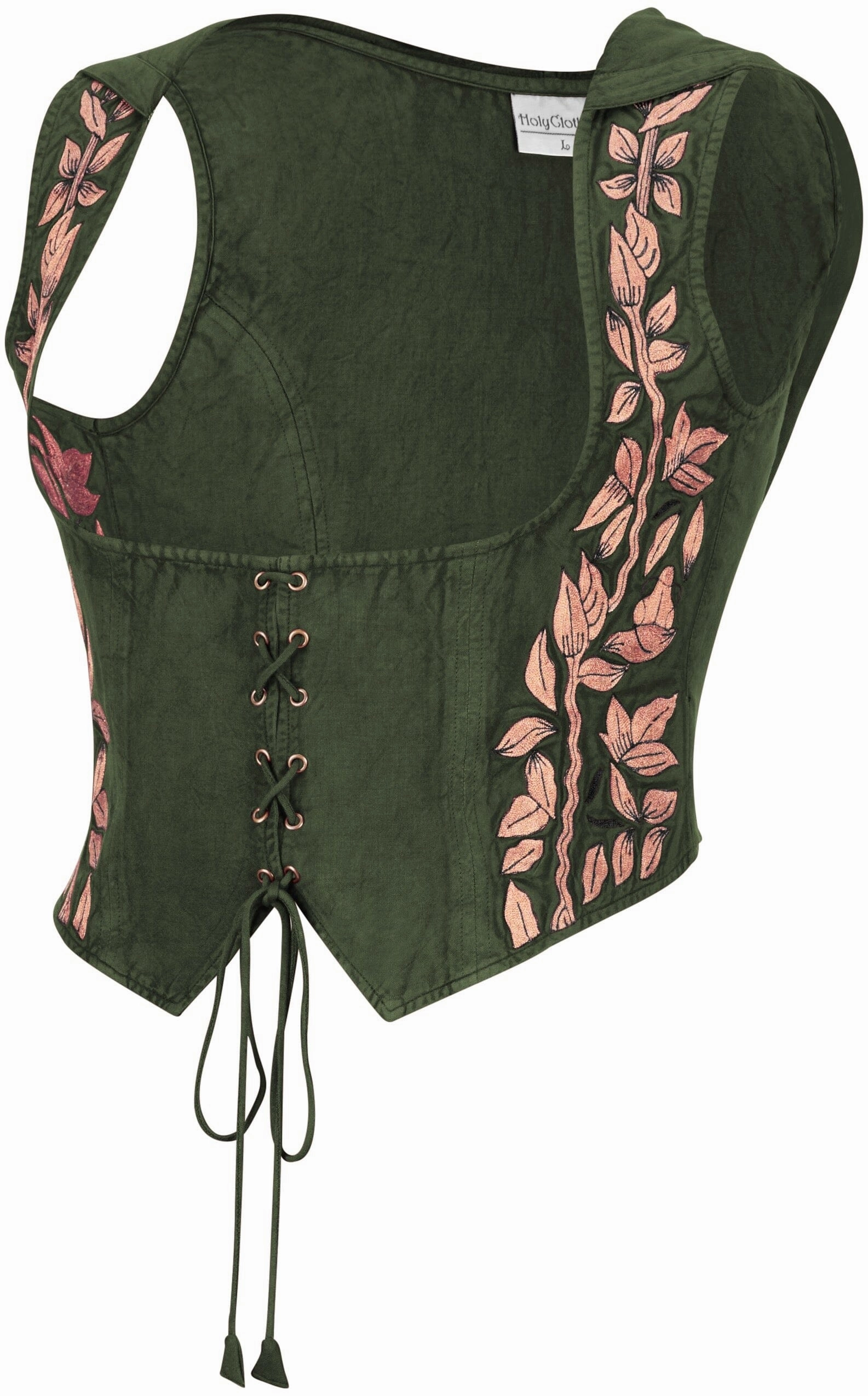 Tauriel Top Limited Edition Moss Green Lightweight Weave Material Multi Directional Zipper Placement