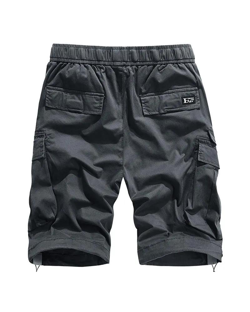 Techwear Reflective Cargo Shorts