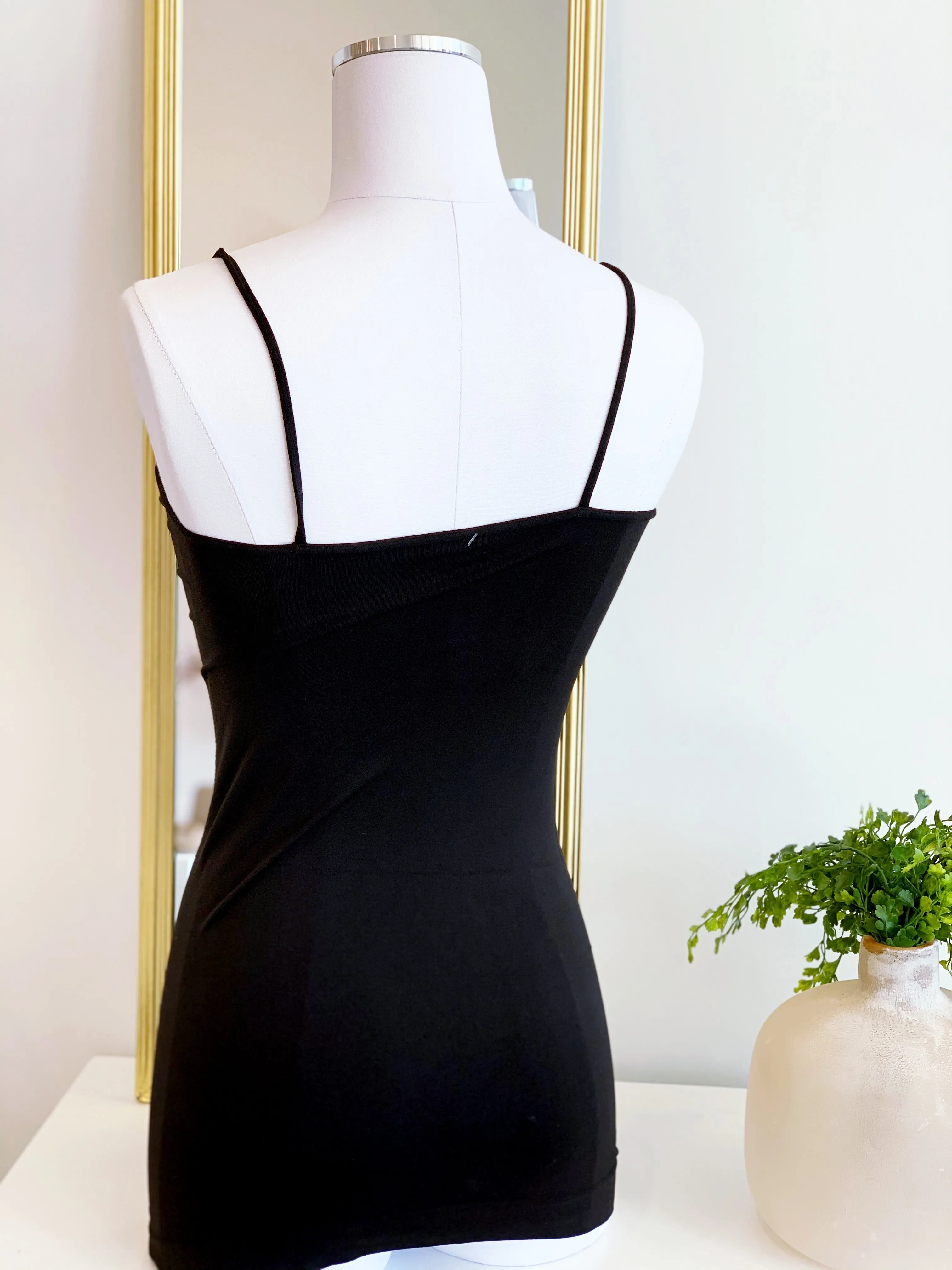 Tees By Tina Seamless Cami Modern Design LowProfile Zipper