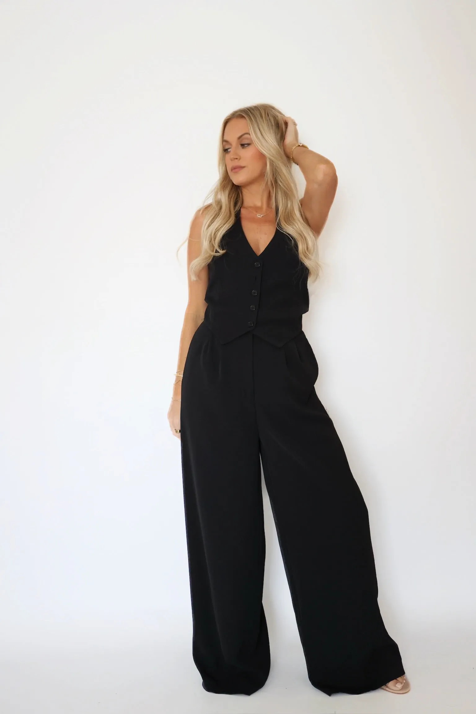 Halston Jumpsuit Relaxed Fit Structure