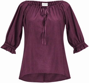 Brigid Tunic Limited Edition Reds QuickDry Texture