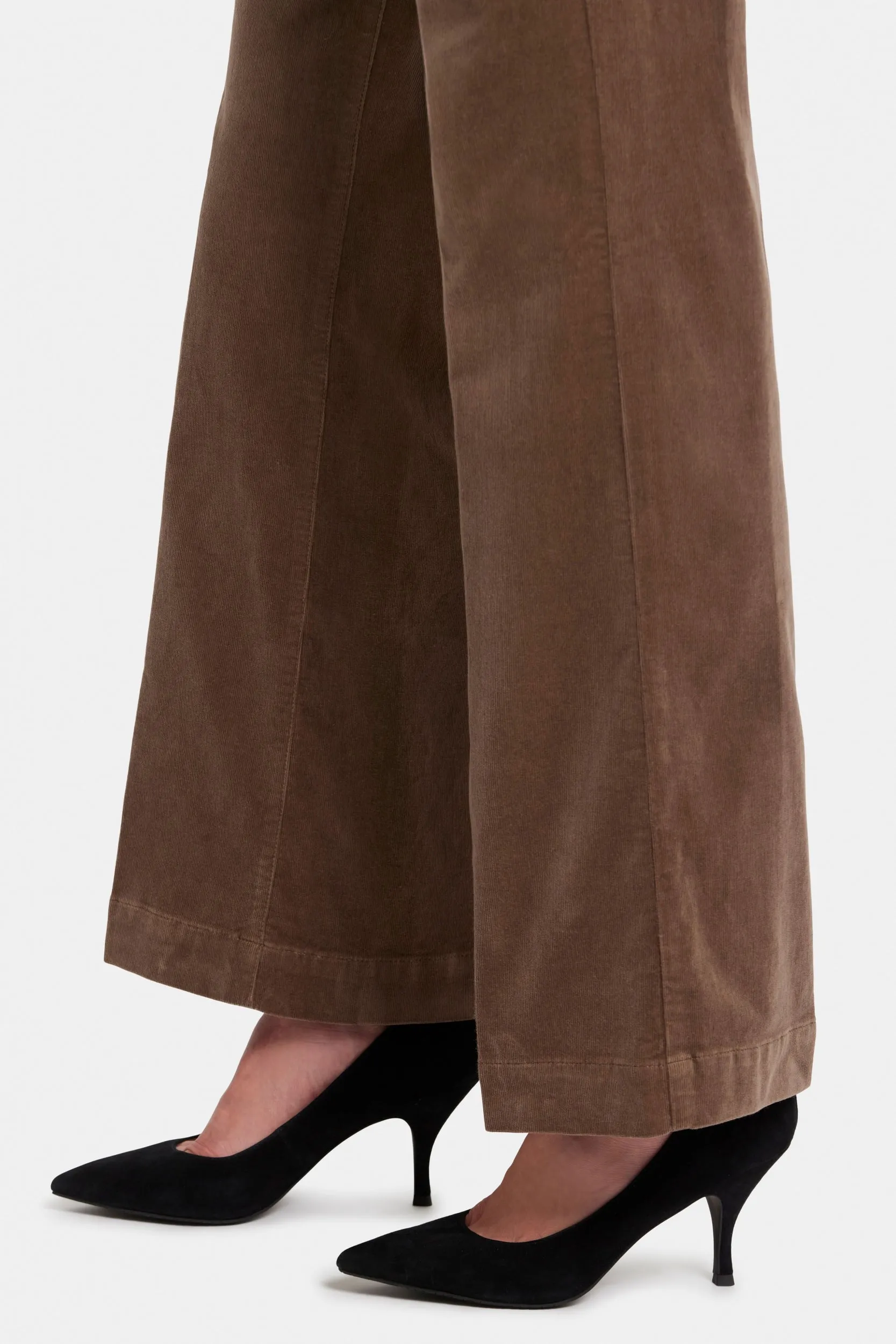 Teresa Wide Leg Trouser Brown Corduroy | Elmwood