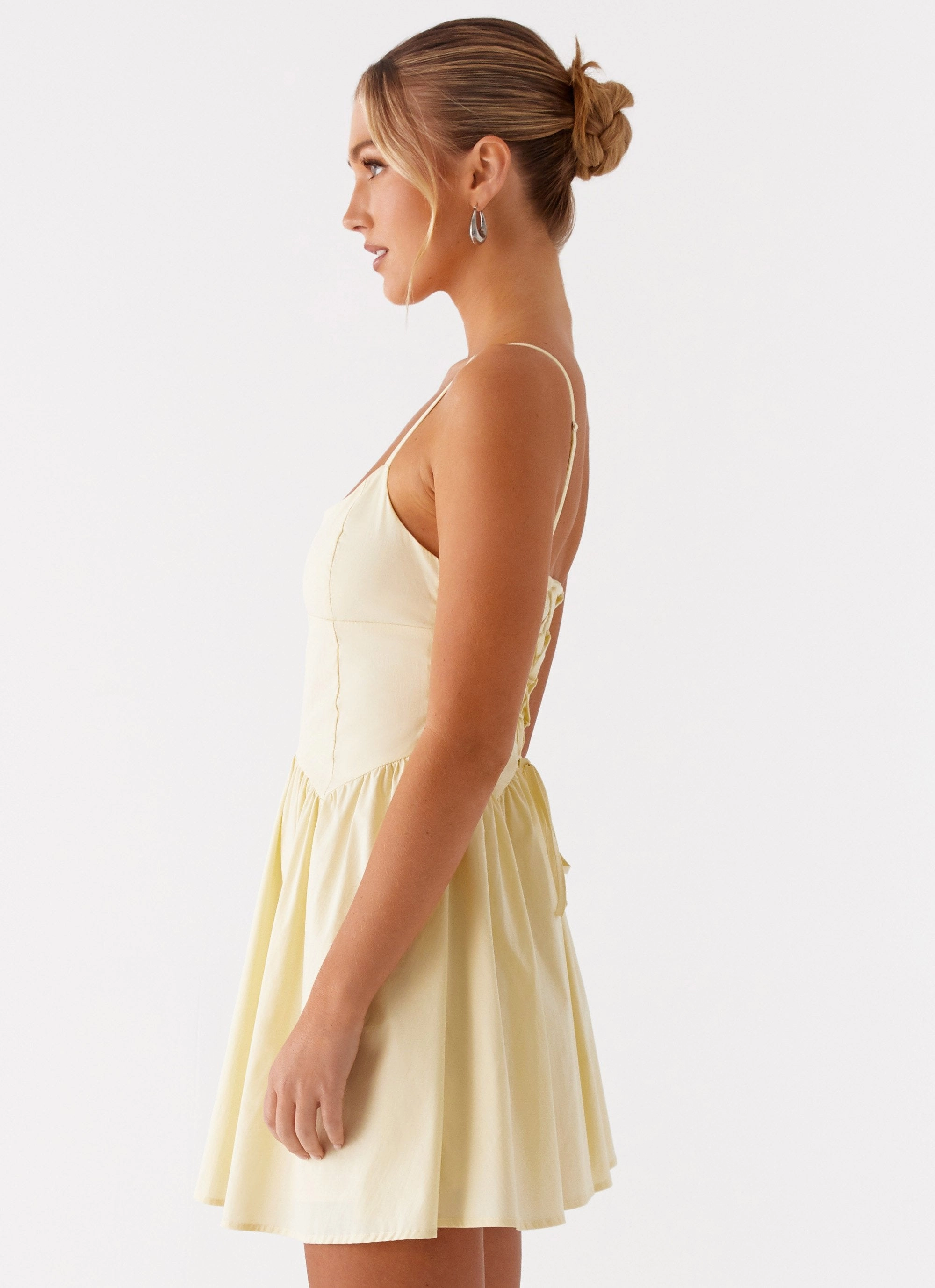Tesoro Mio Mini Dress - Yellow Bold Simplicity Timeless Comfort