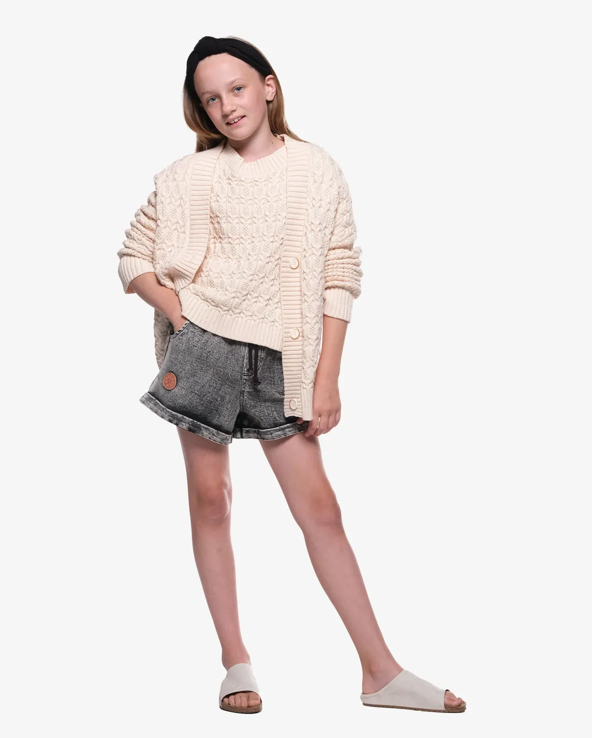 TGC Vintage Black Denim Shorts
