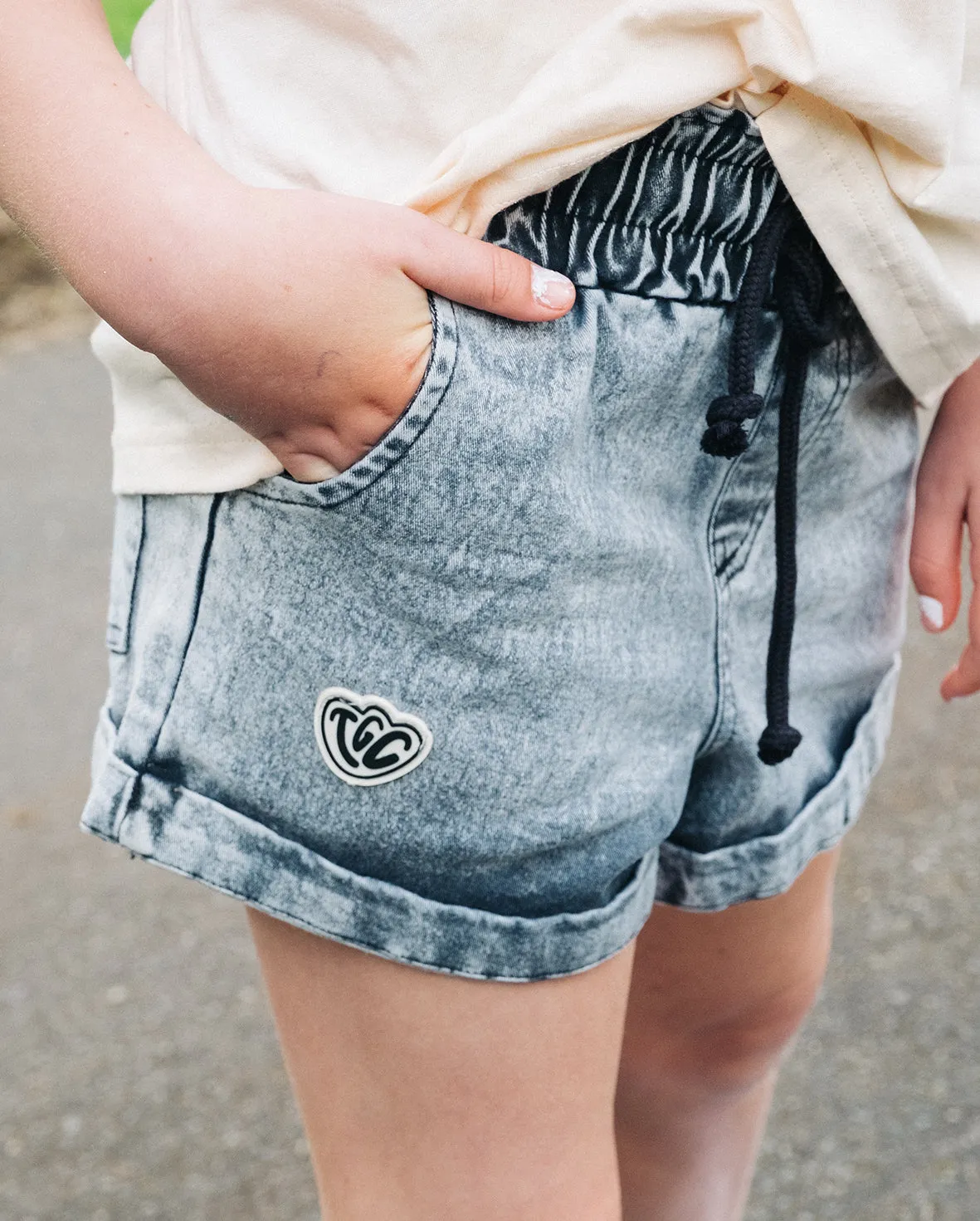 TGC Vintage Black Denim Shorts