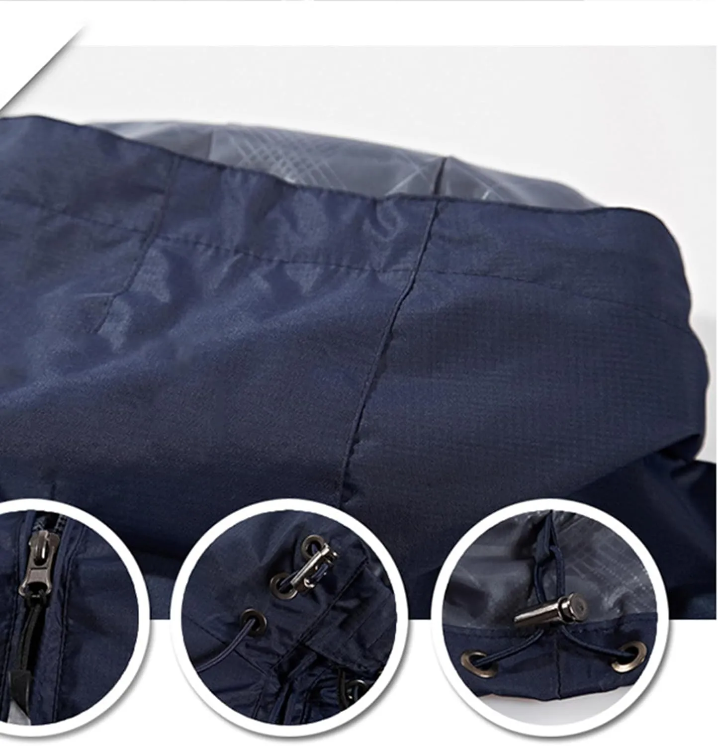 Thatrich Mens Lightweight Waterproof Jacket with Hood Slim Rain Coat Hooded Windbreaker Jackets Outerwear for Fishing Hiking