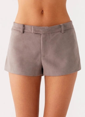Travel Must Thats Chill Mini Shorts - Brown