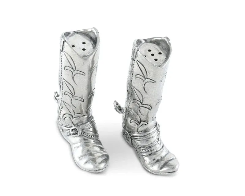 The Classic Cowboy Pewter Salt & Pepper Shakers