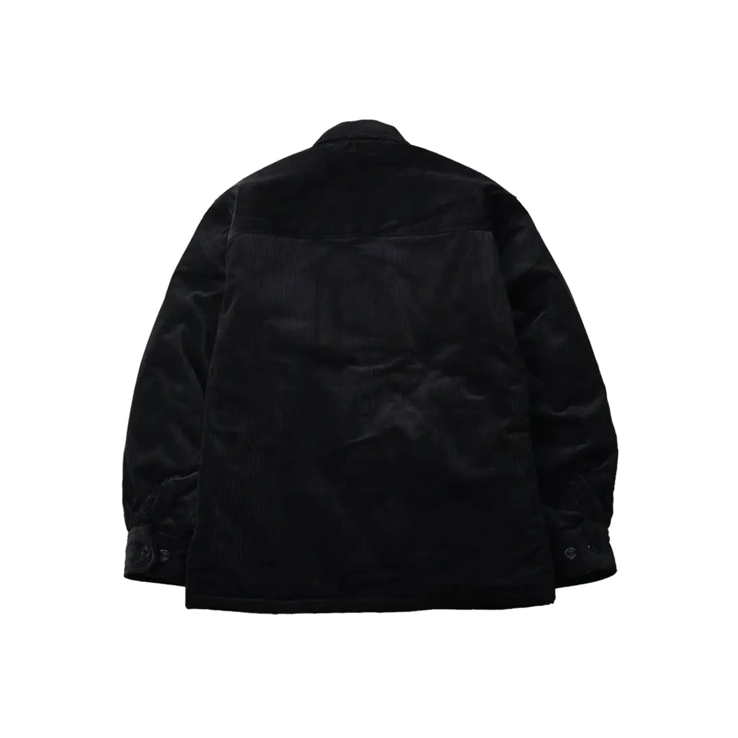 The Flat Head FN-OJ-C013 Corduroy Shirt Jacket Black FINAL SALE