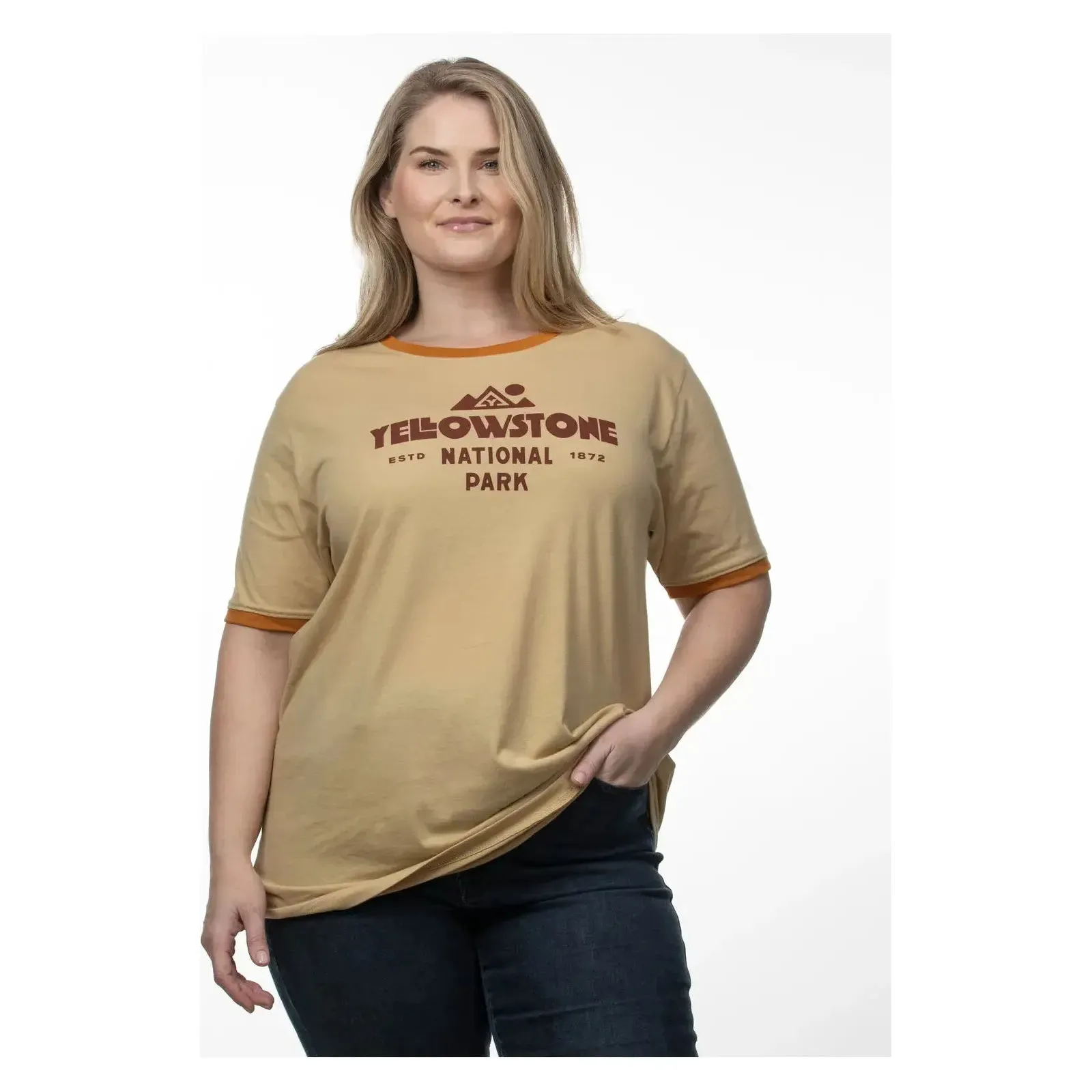 The Landmark Project Yellowstone Type Ringer T-Shirt