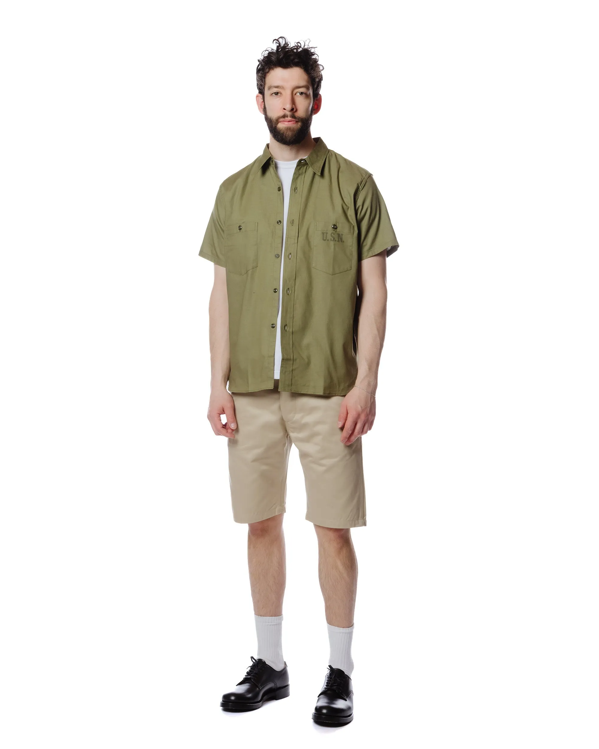 The Real McCoy's MS19017 N-3 Utility Shirt S/S Olive