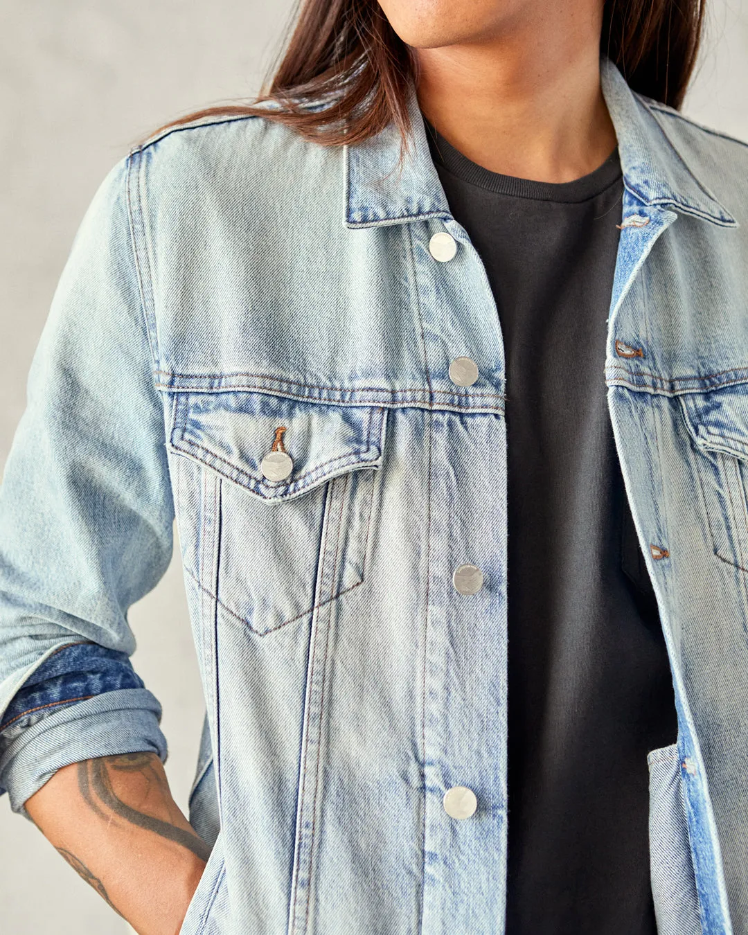 The Tides Trucker Jean Jacket - SALE