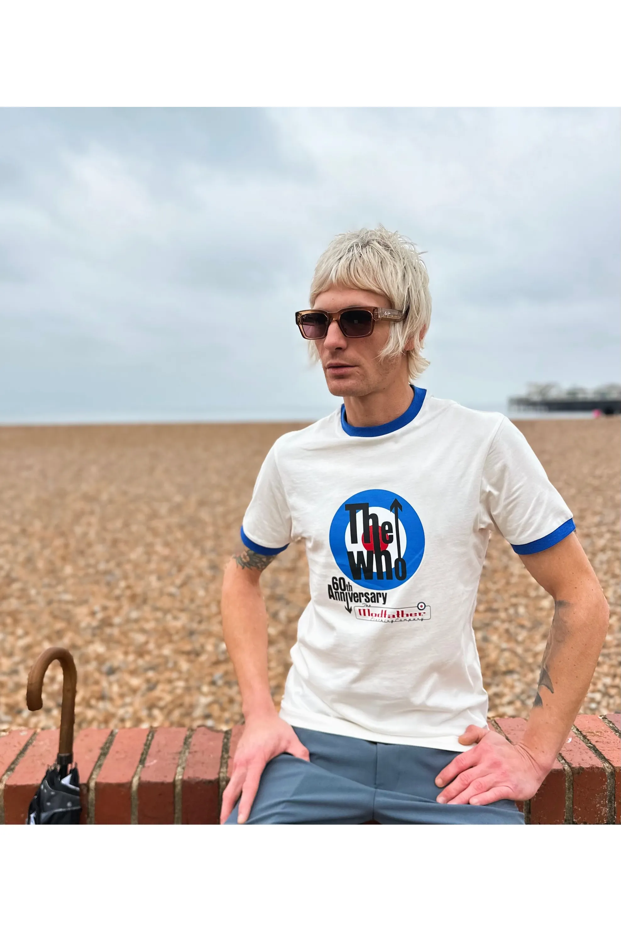 The Who x Modfather Clothing - TW/3010 Exclusive 60th Anniversary Ecru - T-Shirt