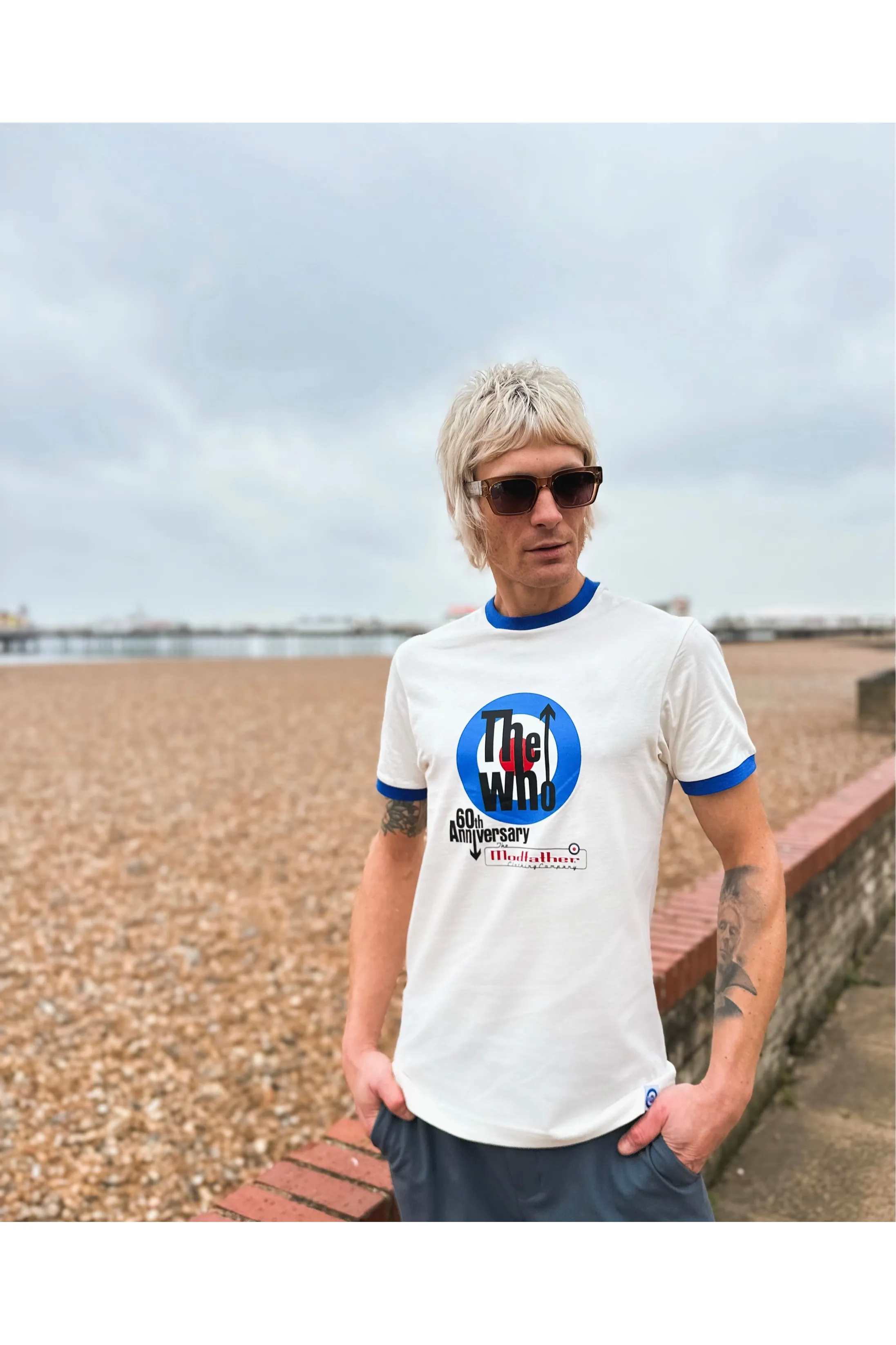 The Who x Modfather Clothing - TW/3010 Exclusive 60th Anniversary Ecru - T-Shirt