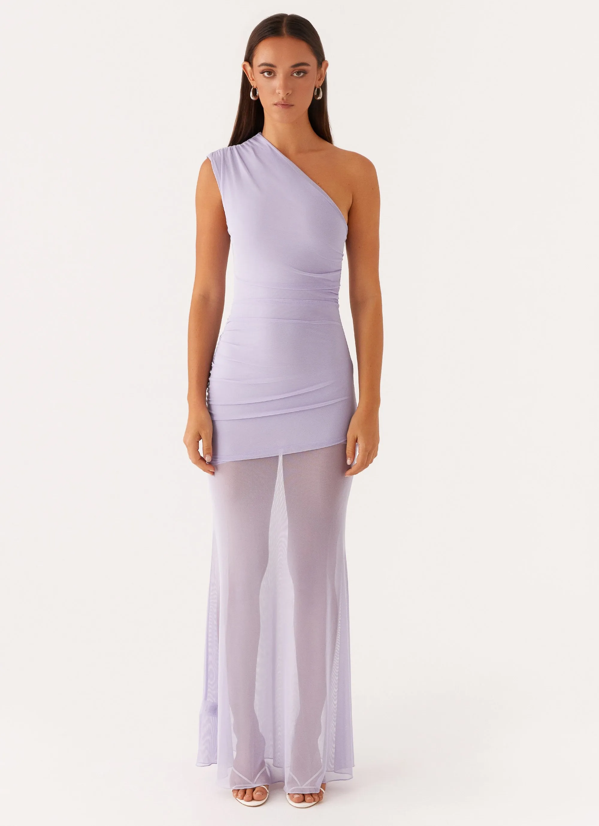 Solid-color Marea Maxi Dress - Lilac